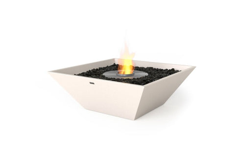 Ecosmart Fire Nova 850 Fire Pit - Bone Finish / Stainless Steel Burner - ESF.O.NOV.850.BO